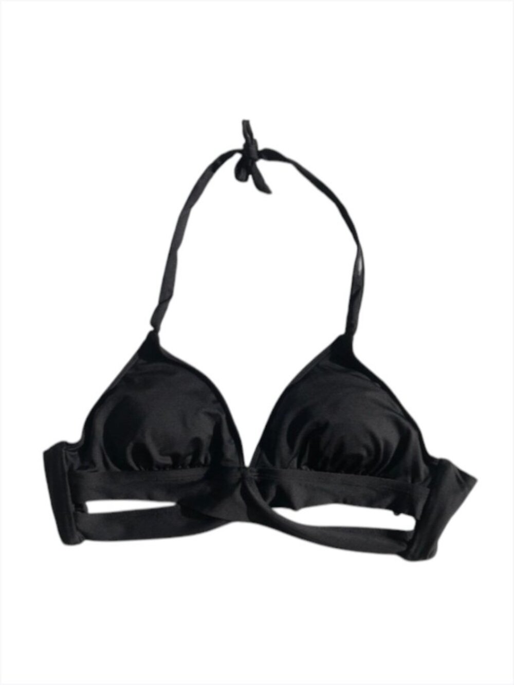 Shade & Shore Women’s Black Halter Bikini Top, M